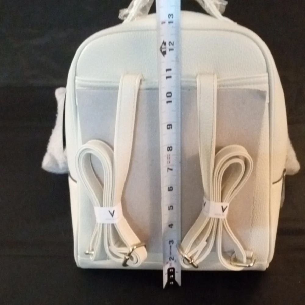NWT Vanessa Williams Bone Mint Backpack Purse